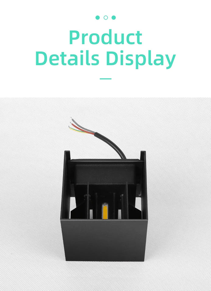 Outdoor Wall Lamp IP65 Waterproof Garden Lighting AC86-265V Exterior Wall Light Living Room Stair Porch Light Home Decor Fixture Aimak Store