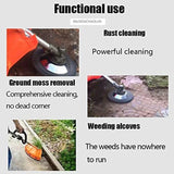 Steel Wire Wheel Garden Weed Brush Lawn Mower Grass Eater Trimmer Brush Cutter Tools Garden Grass Trimmer Head Weed Brush Aimak Store