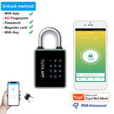 Smart Fingerprint Padlock Keyless Security Password Locker Anti-Theft TTLOCK/Tuya APP Controls Biometric Thumbprint Door Lock Aimak Store