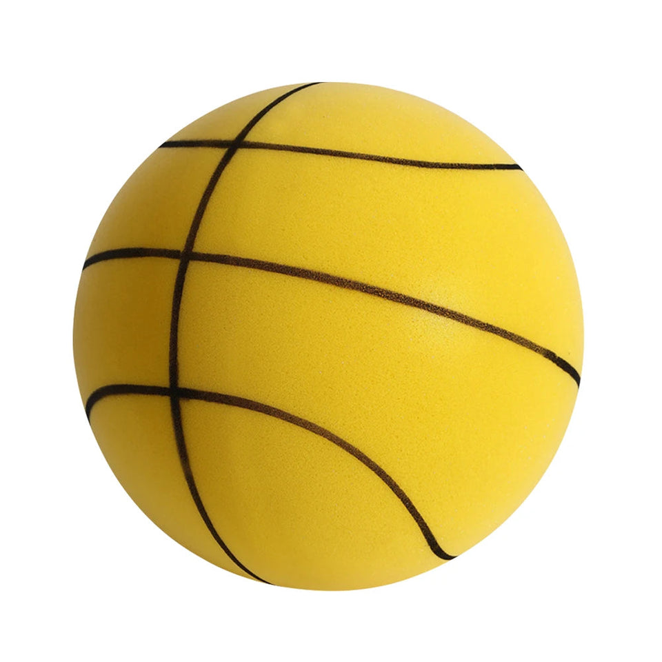 18cm Silent Basketball Quiet No Noise High Density Soft PU Foam Squeezable Ball Indoor Mute Bouncing Basketball Kids Sports Toys Aimak Store