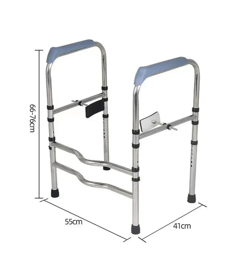Non Slip Bathroom Armrest Easy To Install Toilet Chair Stainless Steel Lavatory Support Frame Foldable Safety Shower Seat
