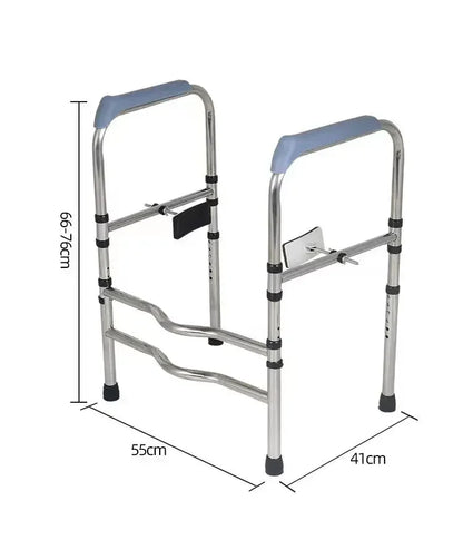 Non Slip Bathroom Armrest Easy To Install Toilet Chair Stainless Steel Lavatory Support Frame Foldable Safety Shower Seat