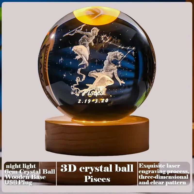 3D Crystal Ball Creative Valentine's Day Mother's Day Gift Rose Love Cloud Crystal Room Desktop Decoration Boy Girl Gifts Aimak Store