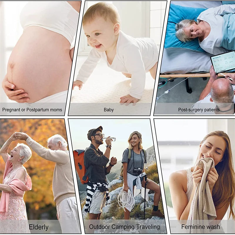 Portable Bidet Sprayer Travel Automatic Bidet Sprayer Shower Handheld Washing Pregnant Long Nozzle Accurate Large Capacity Aimak Store