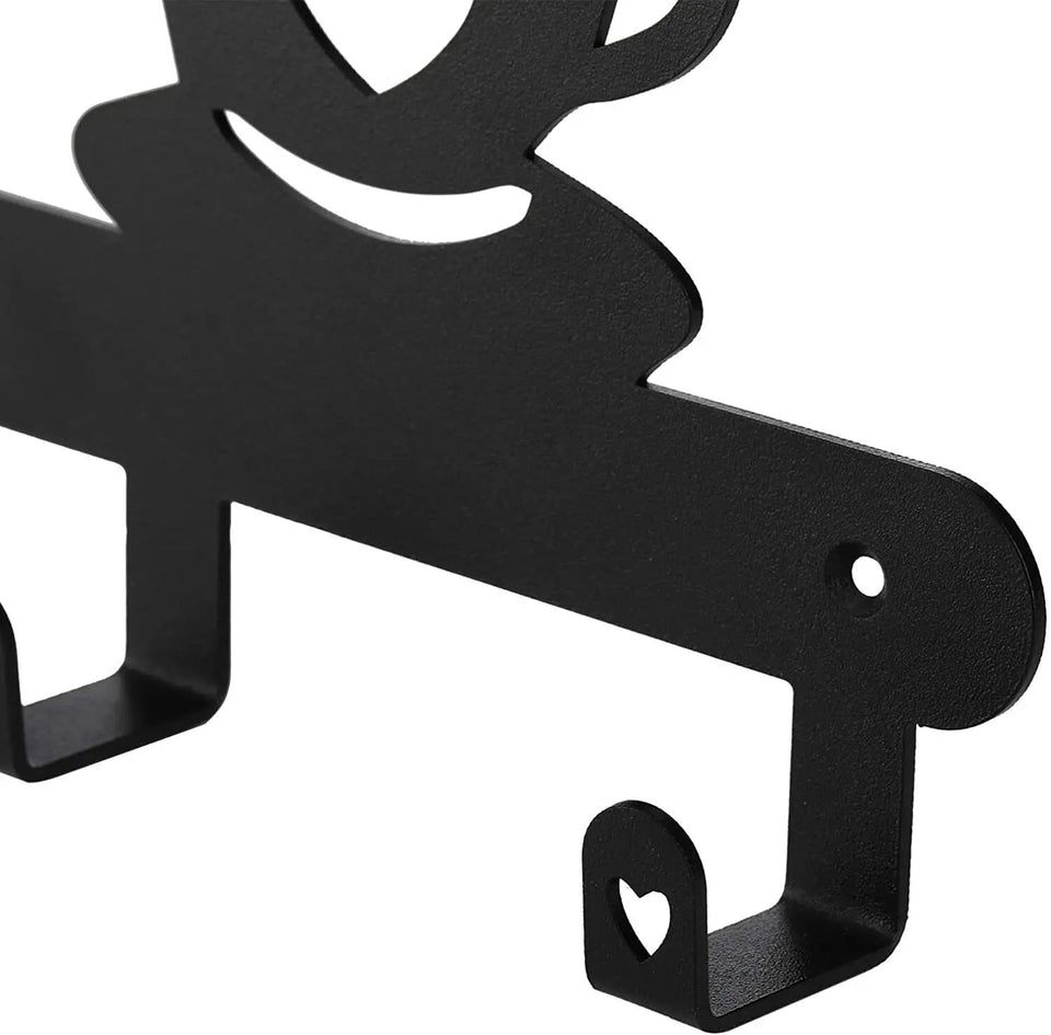 Coffee Mug Holder Wall Mounted, Metal Coffee Mug Rack for Wall, Coffee Cup Rack wall hooks，coat hooks，coat hanger Aimak Store