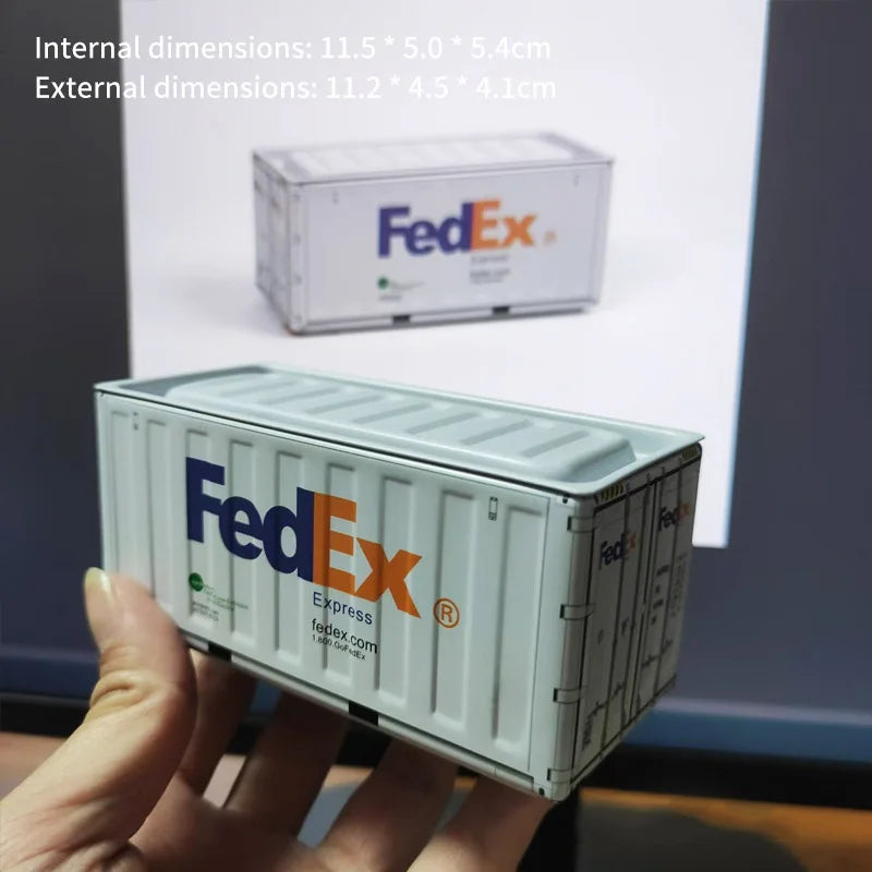 New Container Mini Iron Box Small Container Model Storage Box Creative Desktop Ornament Storage Rack Multi-Functional Metal Box Aimak Store