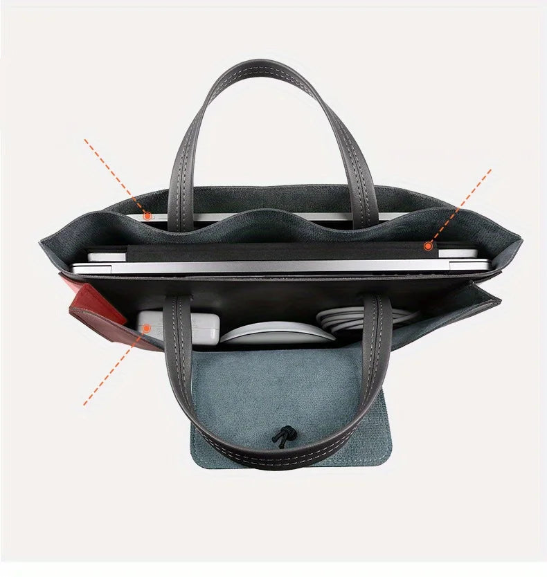 Lightweight Laptop Bag/Business Bag Briefcase, Large Capacity Storage Bag ,Applicable MacBook Air 13 Pro 14 16 Huawei 15.6 Inch Aimak Store