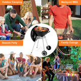 30-Inch Barrel Charcoal Grill with Warming Rack & Front Storage Basket, Outdoor BBQ Grill with 956 sq. in. Grilling Area Aimak Store