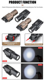 WADSN Tactical Airsoft Surefir SF X300 X300U Ultra Metal Pistol Gun Strobe LED Light Fit 20mm Rail Hanging Hunting Flashlight Aimak Store