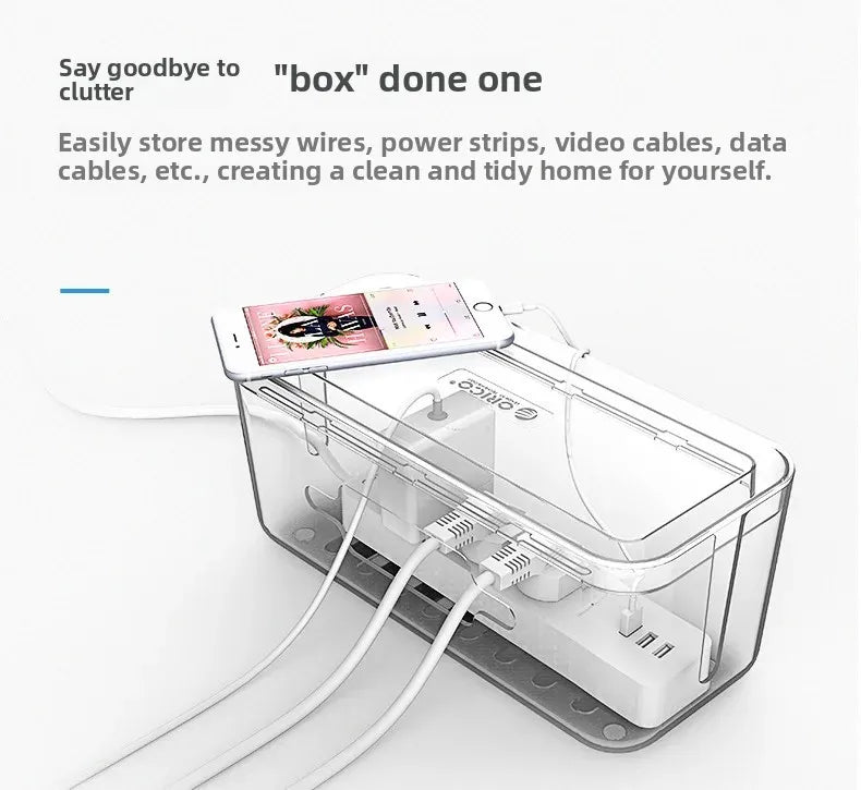 Orico Cmb Extension Lead Storage Box Cable Organizer Desktop Power Cord Management Tray Socket Storage Container Aimak Store