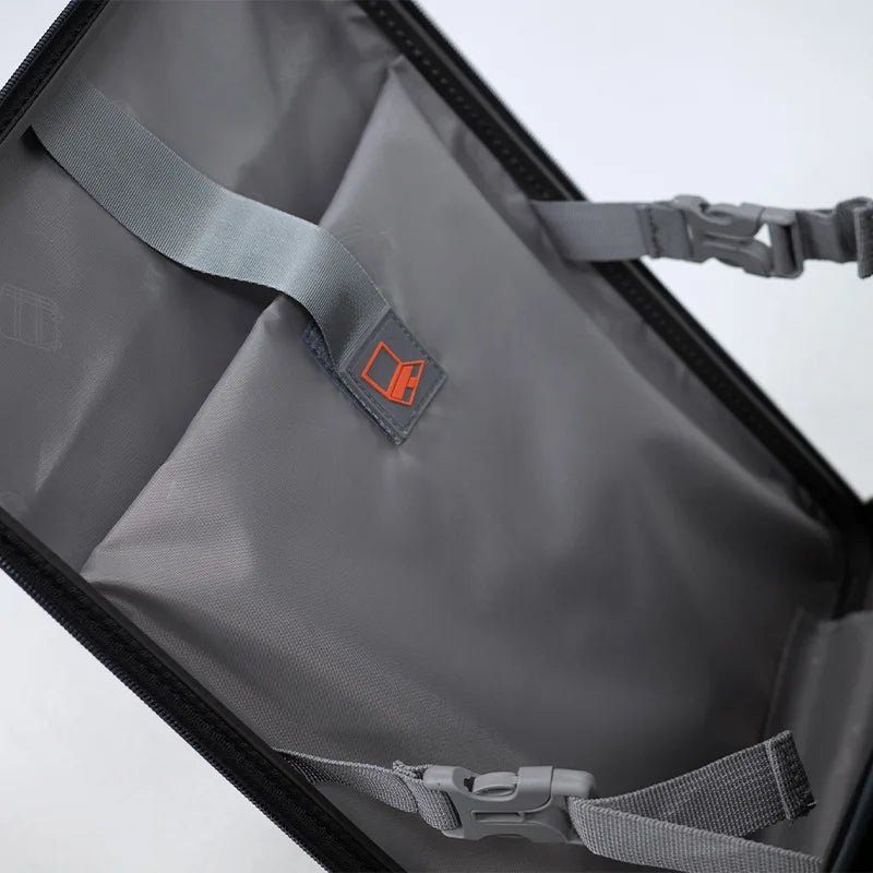 2025 New Suitcase with Seat for Kids Front Open Lid Suitcases on Wheels Kids Trolley Luggage Aluminium Frame 20/22 inch Aimak Store