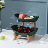 Internet Famous Fruit Tray Creative Modern Home Decoration Multilayer Nordic Style Luxury Snack Tray Aimak Store