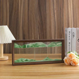 3D Sandscape Moving Sand Art Picture Wooden Frame Quicksand Liquid Hourglass Craft Flowing Sand Painting Office Home Decor Gifts Aimak Store
