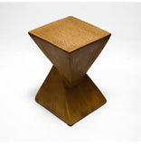 Lightweight Concrete Accent Table,Modern Geometry Side Table for Indoor and Outdoor,Small Bedside End Table Sofa Vanity Coffee Aimak Store