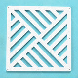 12pcs 29x29cm Hanging Screens Living Room Divider Panels Partition Wall Art Diy Home Decoration White Wood-plastic Aimak Store