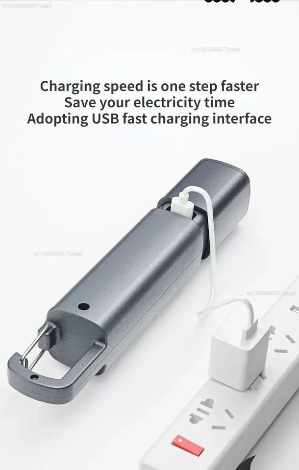 Xiaomi  flashlight Outdoor Flashlight Portable Strong Light Variable Focus with Floodlight Side Lights Long Range Rechargeable Flashlight Aimak Store