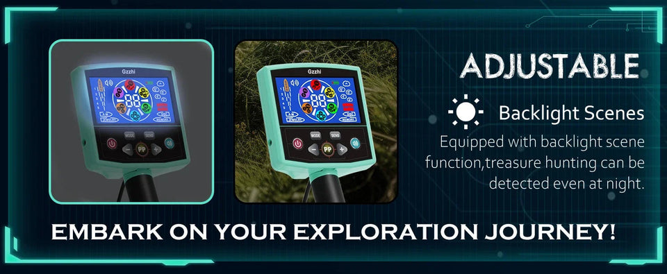 2024 New Underground Metal Detector Gold LCD Search Target ID Max Depth Treasure Hunting PinPointer Waterproof Locate Model Aimak Store