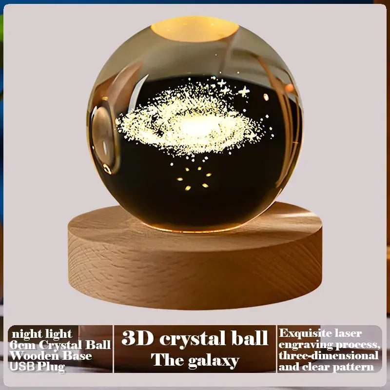 3D Crystal Ball Creative Valentine's Day Mother's Day Gift Rose Love Cloud Crystal Room Desktop Decoration Boy Girl Gifts Aimak Store