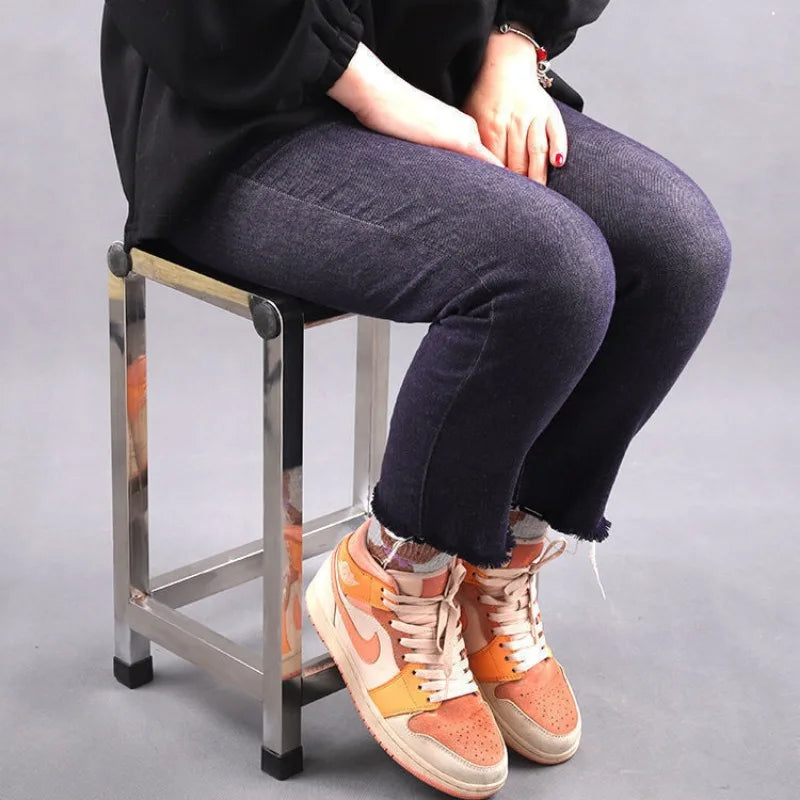 Multi-size Stainless Steel Stool Bathroom Thickened Foot Stool Home Factory Console Use Multifunctional Furniture Mueble Aimak Store