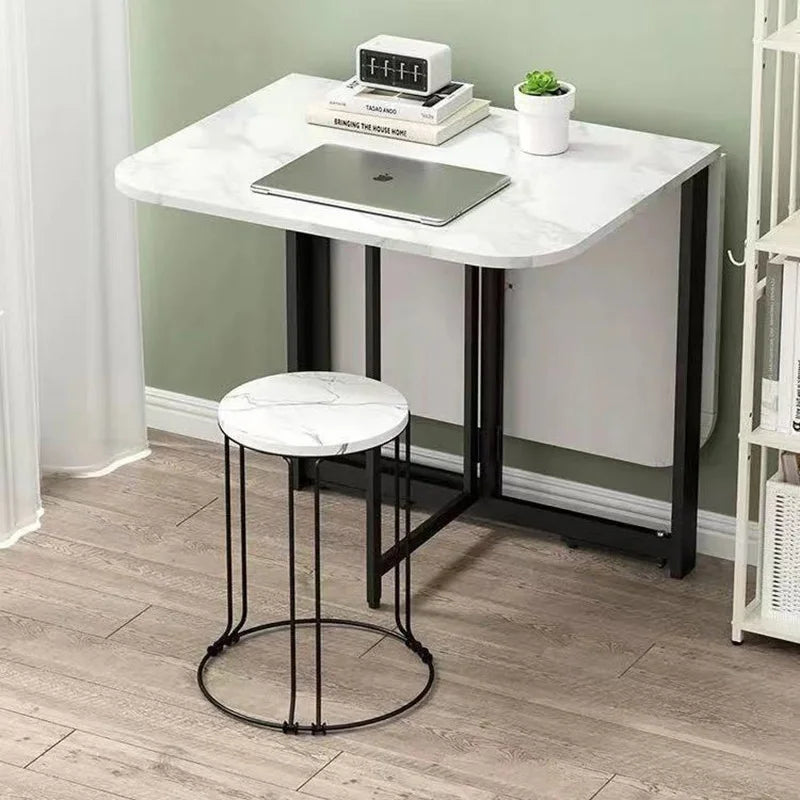 Joylove Folding Dining Table Home Imitation Rock Board Ultra-thin Multi-functional Combination Dining Table Multi-person Table Aimak Store