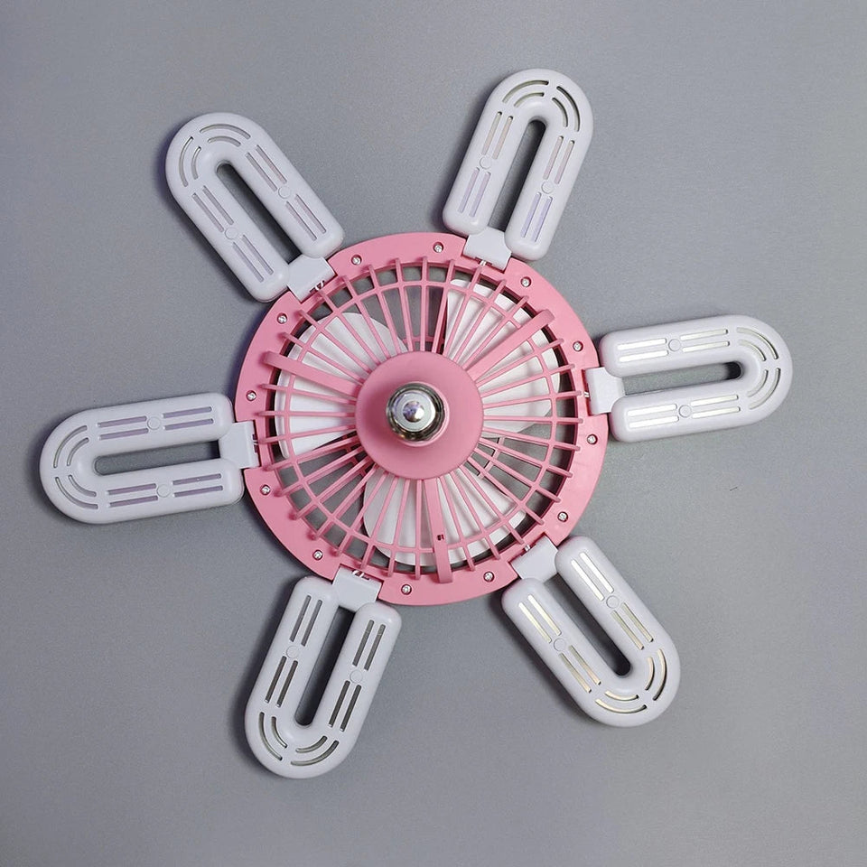 E27 Silent Ceiling Fan Light Ceiling Fan Light Bulb 3 Speed Adjustable 60W Remote Control Electric Fan Chandelier Eye Protection Aimak Store