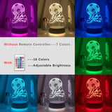 New 3d Illusion Kids Night Light Football 7 Colors Changing Nightlight for Child Bedroom Atmosphere Soccer Room Desk Lamp Gifts Aimak Store