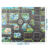 Children Playmat Activity Surface Waterproof Map Kids Animal Road Toy Baby Dinosaur Road Portable Carpet Farm Road Non-Toxic Mat Aimak Store