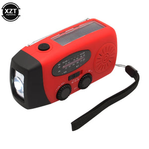 Portable Radio AM/FM/WB Solar Hand Crank Generator LED Lighting Multifunctional Audio Receiver Outdoor Emergency Tools Aimak Store