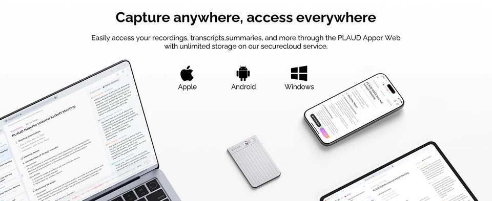 PLAUD NOTE AI Voice Recorder, AI Notetaking Device for Meetings, Lectures, Calls, AI Transcription & Summarization Aimak Store