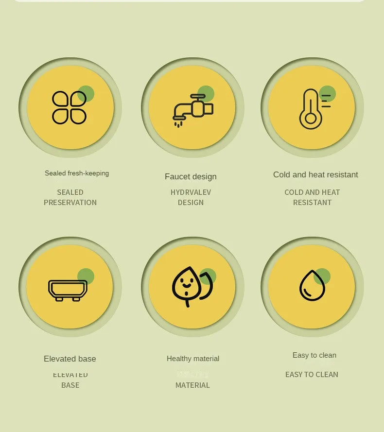 Cold Kettle with Faucet Household Put Refrigerator Fruit Tea Drinks Large Capacity High Temperature Resistant Cool Water Bottle Aimak Store