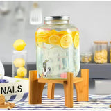 4L Large Drink Dispenser Sealed Drink Lemonade Dispenser Jar With Faucet Cocktail Wine Drinker Parties Juice Can Container Aimak Store