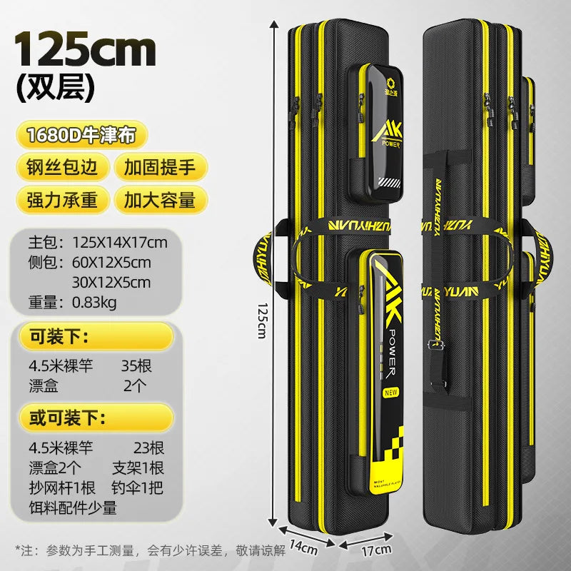 YUZHIYUAN 2025 New Fishing Rod Bag Lightweight Waterproof Wear-resistant Sea Rod Bag Special Fishing Big Belly Storage Bag Aimak Store