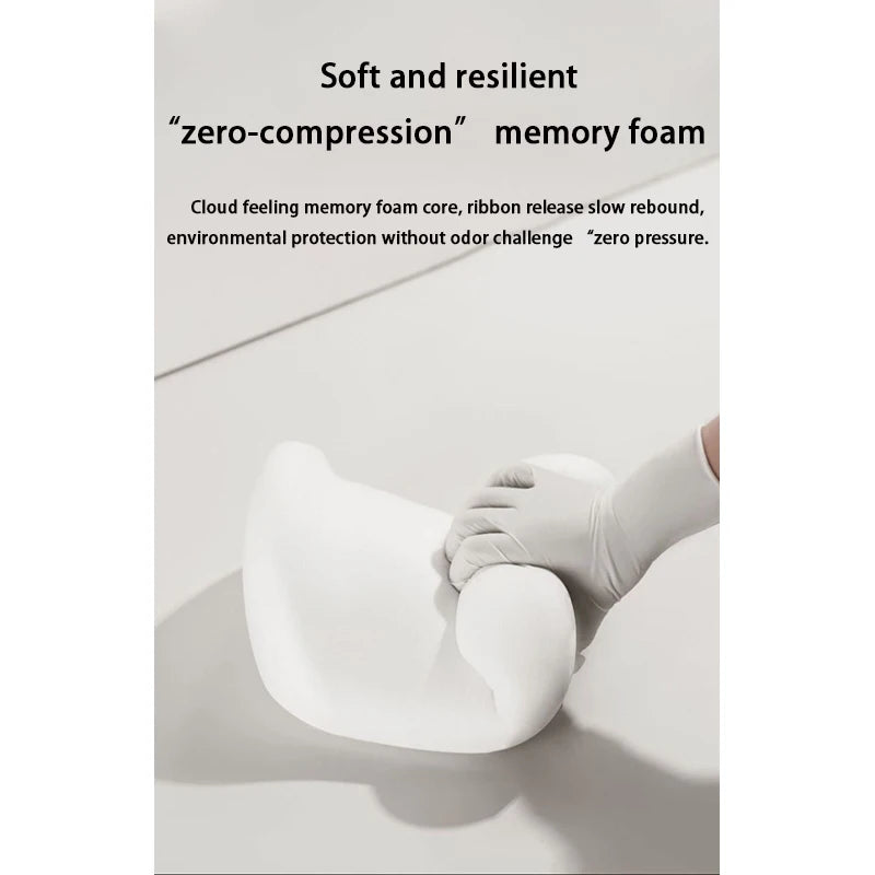 For Volvo R DESIGN  Car Memory Foam Neck Pillow Lumbar Cushion To Relieve Cervical Fatigue Car Headrest Cushion Aimak Store