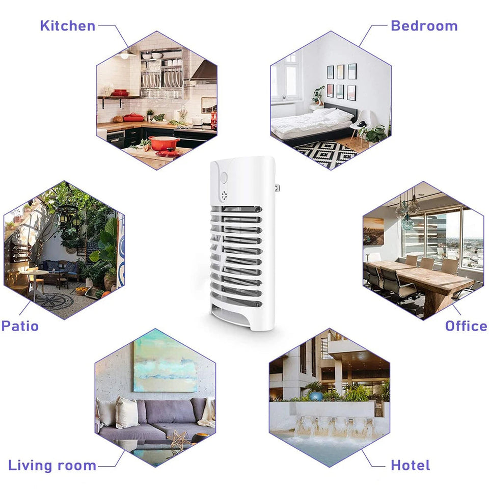 2Pcs LED Mosquito Killer Lamp Multifunctional Light Controlled Mosquito Killer LED Trap Electric Shock Mosquito Killer Lamp Aimak Store