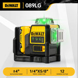 Dewalt DW089LG Laser Level 12 Line 3 Sides*360 Degree Vertical Lines Laser Level Meter Outdoor Uses 12V Lithium Battery Aimak Store