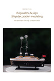 250ml Titanic Ship Model Decoration Air Humidifier Essential Oil Diffuser Jellyfish Smoke Ring Spray Aroma Diffuser For Home Aimak Store