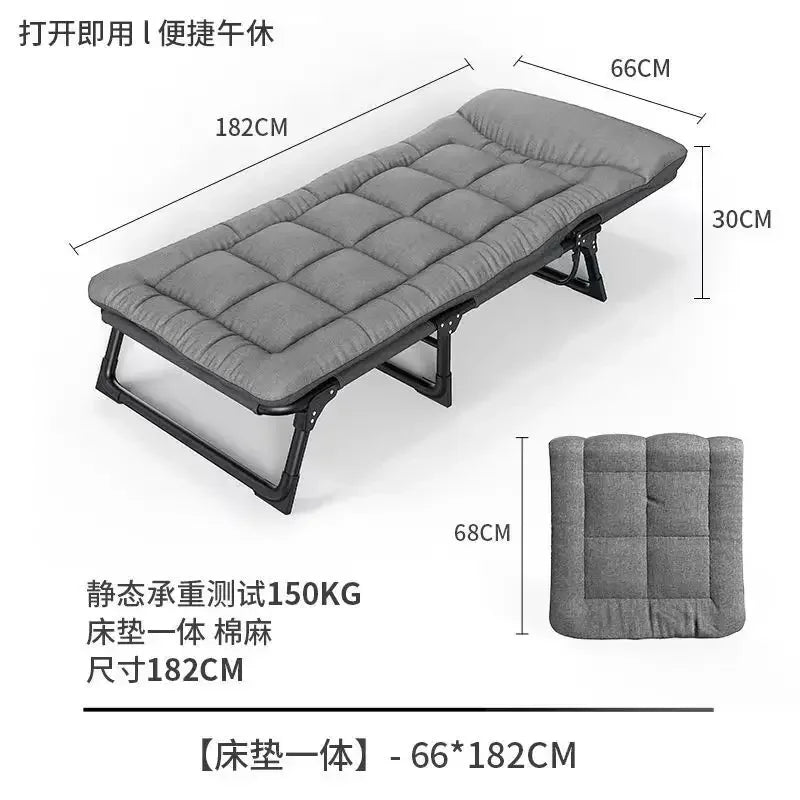 Camping Outdoor Folding Bed with Mattress Cot 400 Lbs Heavy Duty Sturdy Portable Stainless Steel Legs Sleeping Cot Aimak Store