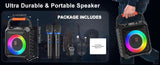 T17 Karaoke Machine Comes with 2 Wireless Karaoke Microphones, Portable Bluetooth Speaker Home Karaoke 0K System, with Rgb Colorful Lights Aimak Store