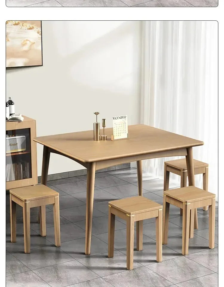 Decorative Wooden Stool Dining Chair Multifunctional Portable Benches Small Furniture Kitchen Meble Ogrodowe Chairs Luxury Aimak Store