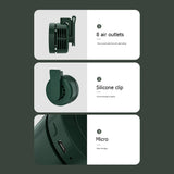 Hanging Neck Waist Fan Portable Electric Air Cooling Fan USB Charging Bladeless Hanging Fan 900mAh for Outdoor Home Working Aimak Store