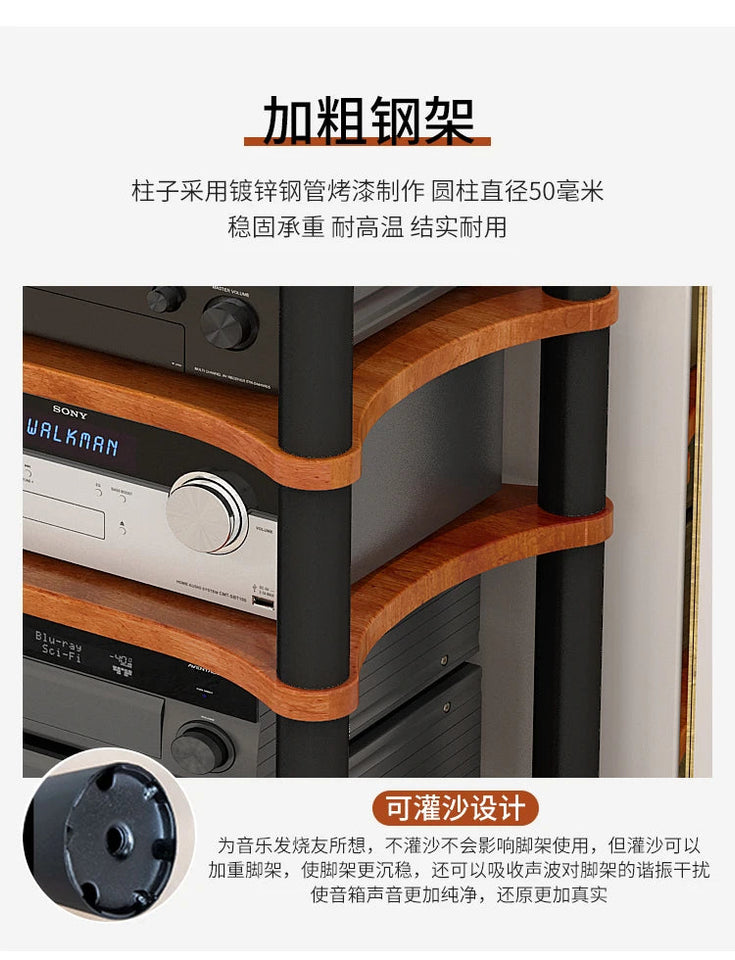 HiFi amplifier rack cabinet shock mount removable CD player video audio equipment metal tripod Desktop tripod stand speaker Aimak Store