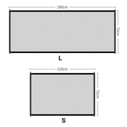 Pet Barrier Fence Baby Safety Gate Mesh with Telescopic Pole Hook Stairs Entrance Indoor Gate Fence Safety Protection Punch-free