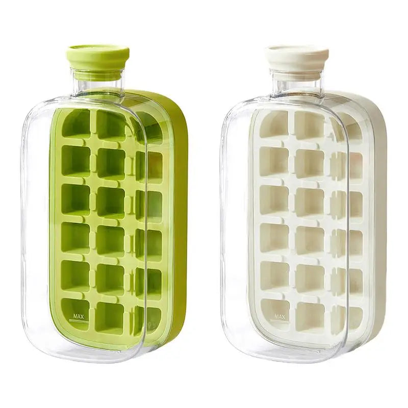 Portable  Silicone Freezer Ice Trays zero-contact pressure ice cube mold Whiskey Ice Cream Silicone Water Bottle Ice Cube Maker Aimak Store