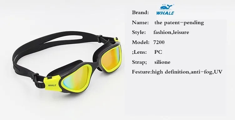 Professional Adult Anti-fog UV protection Lens Men Women Swimming Goggles Waterproof Adjustable Silicone swim Glasses in pool Aimak Store