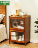 Modern Simple Storage Small Night Stand Household Bedside Table Solid Wood Bedchamber Large Capacity Home Furniture Aimak Store