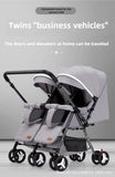 Twin Baby Stroller Can Sit and Lie Down Lightweight Stroller Two Children Outdoor Skate Baby Gods Double Seat Folding Stroller Aimak Store
