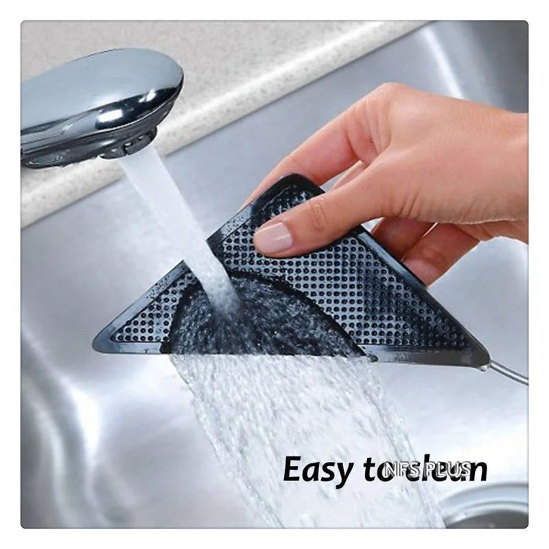 4 Pack Sticky Mat Carpet Rug Grippers 10.5x10.5x15cm Triangle Anti Slip Silicone Washable Reusable Floor Mat Door Carpet Pad Aimak Store