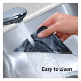 4 Pack Sticky Mat Carpet Rug Grippers 10.5x10.5x15cm Triangle Anti Slip Silicone Washable Reusable Floor Mat Door Carpet Pad Aimak Store