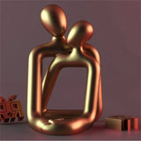 Couple Sculpture Abstract Resin Sculpture Love Sculpture Romantics Couple Figure Modern Sculpture Decorations Gift Dropshipping Aimak Store