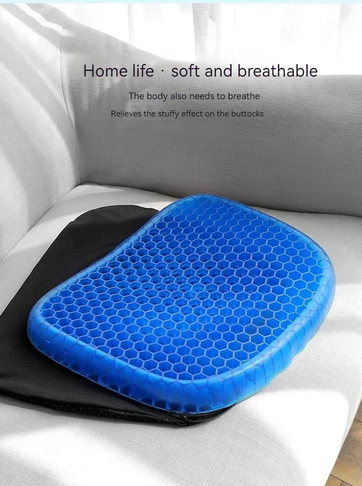 Car Seat Cushion Breathable Cool Gel Cooling Pad Universal Car Honeycomb Butt Pad Car Home Office Chair Cushion Aimak Store